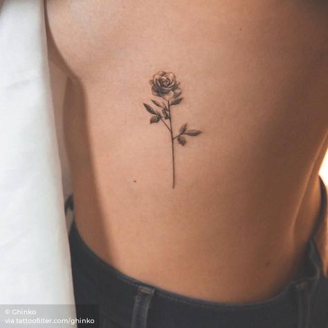 Rose On Side Ribs, Rose Tattoos Ribs, Ribcage Rose Tattoo, Rose Tattoo On Side Ribs, Rose Tattoo Ribcage, Rose On Ribs Tattoo, Rib Rose Tattoo, Rose Tattoo Ribs, Rose Rib Tattoos