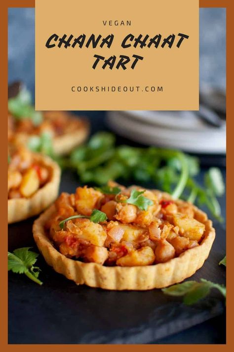 Savory Tartlets, Aloo Chana, Easy Indian Appetizers, Mini Food Appetizers, Tart Recipes Savory, Veg Appetizers, Mini Tart Recipes, Savory Tarts, Tartlets Recipe