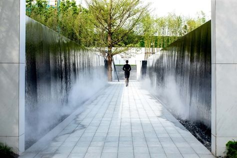 Szeyup Palace Display Area / Place Design Group | ArchDaily Lab Photography, Waterscape Design, Water Architecture, Group 8, Landscape Architecture Drawing, Water Wall, Display Area, Landscape Architecture Design, Water Walls