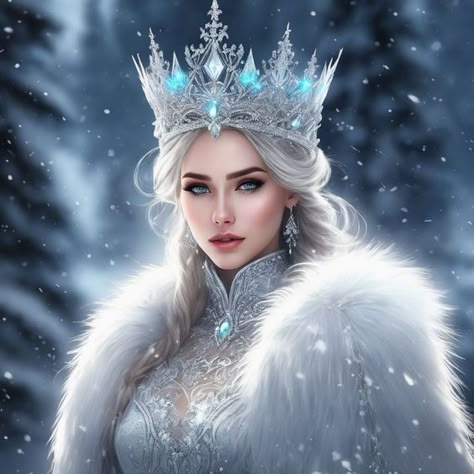 1700 Dresses, Snow Queen Makeup, Fae Realm, Ice Girls, Beautiful Blonde Hair, Viking Women, Queen Makeup, Winter Fairy, Holiday Costumes