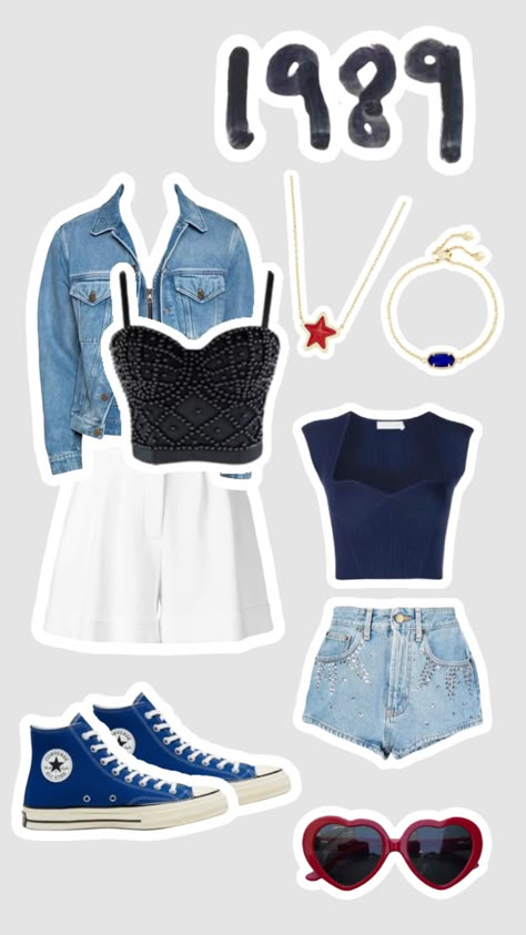 Taylor Swift 1989 Era Accessories, Welcome To New York Taylor Swift Outfit, Taylor Swift 1989 Outfits Casual, Outfits Inspired By 1989 Taylor Swift, Eras Outfits 1989, Taylor Swift Album Outfits 1989, Taylor Swift Concert Outfit Eras Tour 1989, 1989 Album Outfits, Taylor Swift 1989 Inspired Outfits