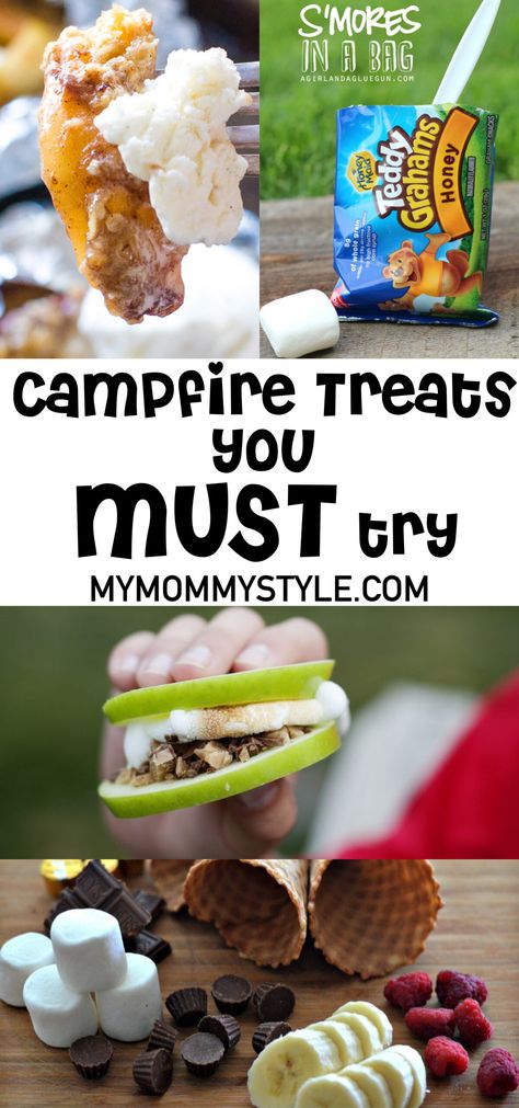 Yummy Campfire Treats to make while camping Fun Camping Meals, Camping Snacks, Treats To Make, Raspberry Leaf Tea, Fruity Desserts, Baby Massage, Foods To Avoid, Camping Food, Camping Meals