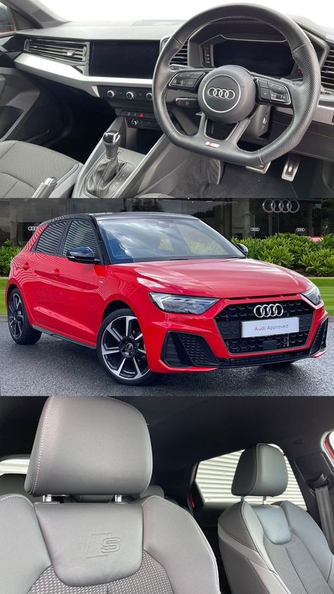 If you are in the market for a compact, easy-to drive car but don't want to compromise on quality this 2021 Audi A1 Sportback Black Edition could be the perfect choice. The vehicle is small but looks and feels expensive whilst being economical and cheap to run. This Black Edition model looks incredible finished in the beautiful Misano Red paint with the contrasting Mythos Black metallic roof. Model Looks, Black Edition, Red Paint, Black Metallic, Audi, Roof, The Incredibles, Drive, Vehicles