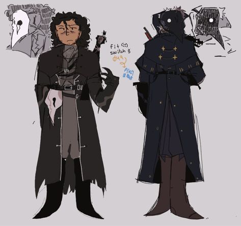 Character Design Plague Doctor, Plague Doctor Oc Art, Plague Mask Drawing Reference, Plague Doctor Inspired Outfits, Medic Oc Art, Scp Character Design, Plague Doctor Character Art, Plague Mask Art, Plague Doctor Mask Drawing Reference