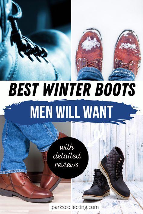 Get the best winter boots men for snow, best hiking boots (men / winter), and stylish winter boots men outfit ideas. All the best men’s winter boots with this guide to the best winter boots for men. Includes best winter boots men | Best male winter boots | Winter boots men cold weather | Winter outfits | Winter fashion Winter Boots Men, Winter Boots For Men, Best Boots For Men, Winter Chelsea Boots, Casual Winter Boots, Mens Waterproof Boots, Stylish Winter Boots, Winter Hiking Boots, Boots Men Outfit