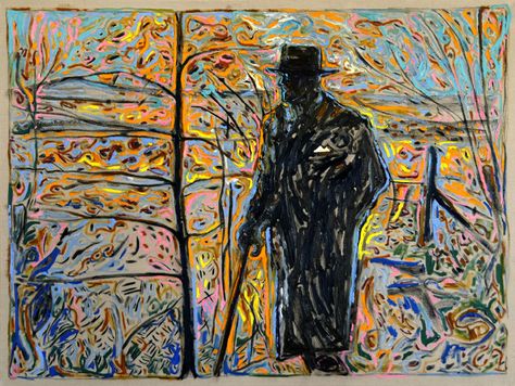 Sibelius Amongst Saplings, courtesy Lehmann Maupin Gallery - by Billy Childish Billy Childish, Color Scheme Inspiration, Robin Art, Astrological Houses, Pop Surrealism Lowbrow, Peter Doig, British Punk, Paintings Illustration, Abstract Figures