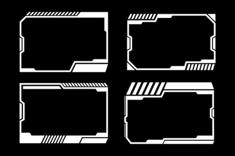 Frame Overlay, Streaming Overlay, Premium Vector, Cyberpunk, Graphic Resources, Texture, Frame