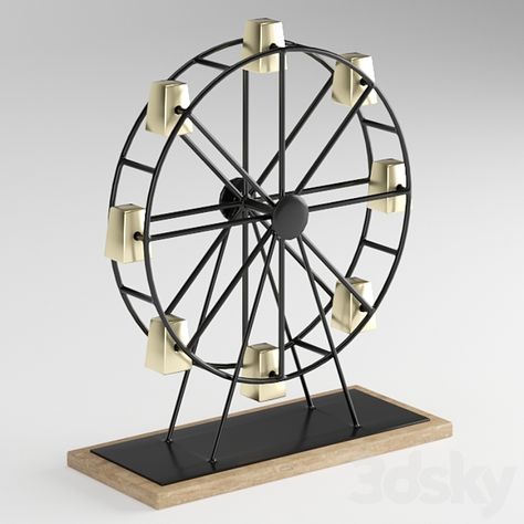 Ferris Wheel - Miscellaneous - 3D model In 3d, Ferris Wheel, Wheel, Nursery, Sculpture, Exterior, Models