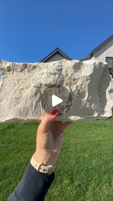 Natalia | Custom Home Build Design Inspo+Luxury Dupes for Less on Instagram: "One of my favorite materials we used in our home is the Casa Blanca stone from @eldoradostone . It’s warm and gives me those Old World European vibes I was going for .   ✨LIKE ✨SAVE ✨SHARE   If you enjoy following our experience building our custom home , learning from our victories and mistakes, some DIY projects and making our house a home ✨FOLLOW  US   @ourlittlepieceofidahome   Design inspo modern Mediterranean European vibes home with an old world charm exterior stone and creamy beige stucco finish   #modernmediterranean #customhomedesign #customhomes #stucco #oldworldcharm #oldworldarchitecture #beigeaesthetic" European Stone House, Cream Stone House Exterior, Casa Blanca Eldorado Stone, Eldorado Stone Casa Blanca Rough Cut, Stone And Stucco House Exterior, Exterior Stone And Siding Combinations, White Stone House Exterior, Stone Cottage Exterior, European Home Exterior