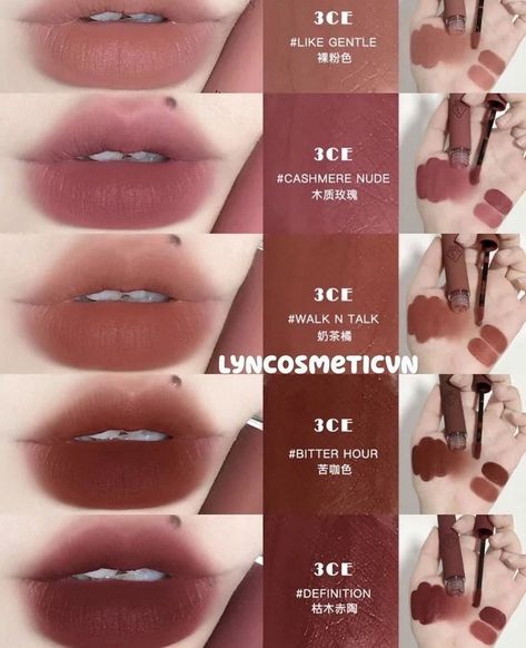 3ce Velvet Lip Tint, Velvet Lip Tint, Lip Tints, Makeup Accesories, Beauty Makeup Tutorial, Ulzzang Makeup, Lip Makeup Tutorial, Swag Makeup, Pinterest Makeup