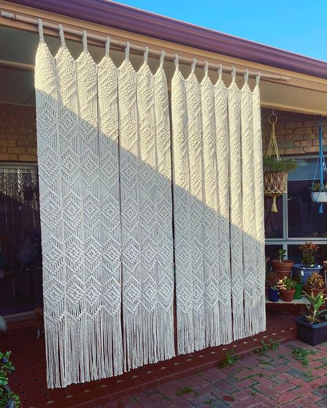 Curtains Macrame, Wedding Wall Hanging, Macrame Curtains, Kids Room Curtains, Macrame Wedding Backdrop, Large Curtains, Macrame Headboard, Curtain For Door Window, Doorway Curtain