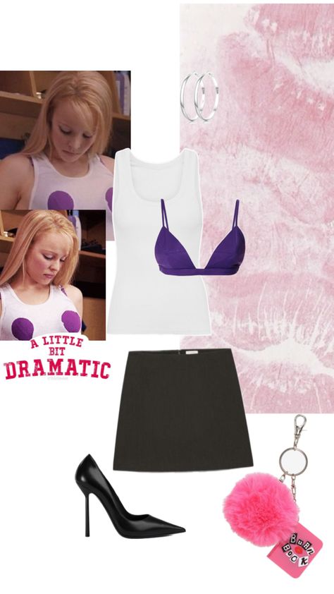 Regina George Halloween Costume White Tank and Purple Bra Regina George Halloween Costume, Regina George Halloween, Regina George Costume, Purple Bra, Purple Bras, Regina George, Halloween Inspo, Cool Halloween Costumes, Easy Halloween