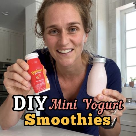 DIY Drinkable Yogurt Recipe Inspired by Stonyfield Kids & Danimals Danimals Yogurt, Yogurt Drink Recipe, Danimals Smoothie, Homemade Yogurt Recipes, Kids Yogurt, Diy Yogurt, Greek Yogurt Smoothie, Drinkable Yogurt, Homemade Greek Yogurt