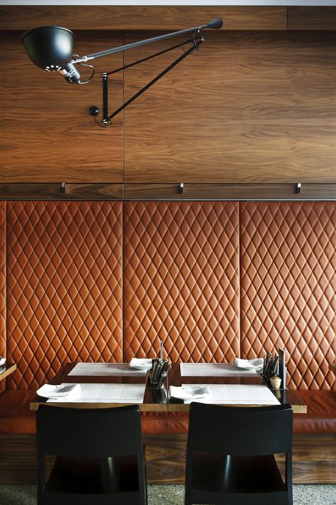 LaLola_3 Banquette Design, Restaurant Seating, Booth Seating, Leather Wall, Banquette Seating, Bar Interior, Bar Design Restaurant, Cool Ideas, Hospitality Design