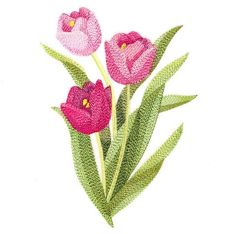 Order #19391433 Tulip Embroidery, Towel Flower, Flower Machine Embroidery Designs, Waffle Weave Towels, Towel Design, Freestanding Lace Embroidery, H Design, Holiday Flower, Towel Kitchen