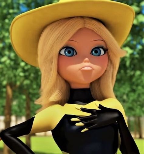 Chloe From Miraculous Ladybug, Chloe Character, Chole Bourgeois, Queen Bee Aesthetic, Mlb Characters, Bee Aesthetic, Chloe Miraculous, Honey Bee Tattoo, Bee Icon