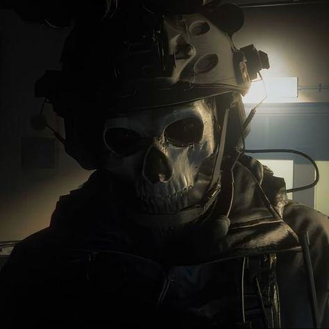 Ghost Aesthetic Icon, Simon Ghost Riley Aesthetic, Ghost Cod Aesthetic, Ghost Cod Pfp, Call Of Duty Pfp, Call Of Duty Aesthetic, Skeleton Pfp, Cod Pfp, Ghost Pfp