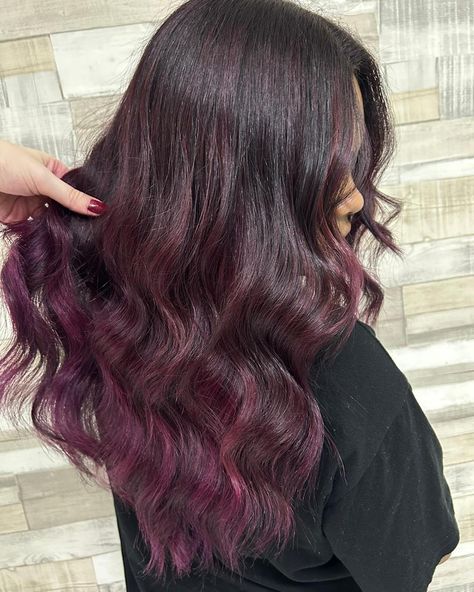 Give us an opportunity to transform you, and you will be wowed! ✨ We love this Hair colour transformation from dark to a bright and shiny magenta Balayage, finished with Lucy’s signature waves 😍 ☎️ 02920461191 to book a complementary colour consultation with Lucy or use our easy online booking. O.Constantinou & Sons. 99 Crwys Rd, Cardiff. CF24 4NF #simonconstantinou #hairdresserscardiff #haircolourcardiff #iamgoldwell #pinkhair #magentahair #balayage #balayagecardiff #balayageinspo #ma... Berry Balayage, Magenta Balayage, Hair Colour Transformation, Raspberry Hair, Magenta Hair, Mens Hair Colour, Latest Hair Color, Hair System, Copper Hair