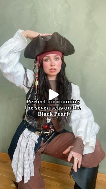 Pirate Cosplay Diy, Pirate Costume Makeup Tutorial, Pirate Hairstyles For Short Hair, Womens Pirate Costume Diy, Patchy The Pirate Costume, Women’s Pirate Costume Makeup, Diy Woman’s Pirate Costume, Pirate Hair, Pirate Costume Diy