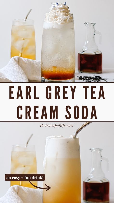 Blended Drinks Nonalcoholic, Earl Grey Latte, Recipes Juice, Homemade Gift Ideas, Tea Drink Recipes, Christmas Homemade, Fancy Drinks, Milk Shakes, Grey Tea