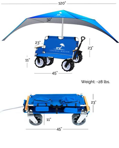 The Lounge Wagon by Phil Kelly — Kickstarter Lounge Wagon, Double Chair, Best Wagons, Fishing Poles, Beach Wagon, Utility Wagon, Beach Cart, Sports Field, Sports Wagon