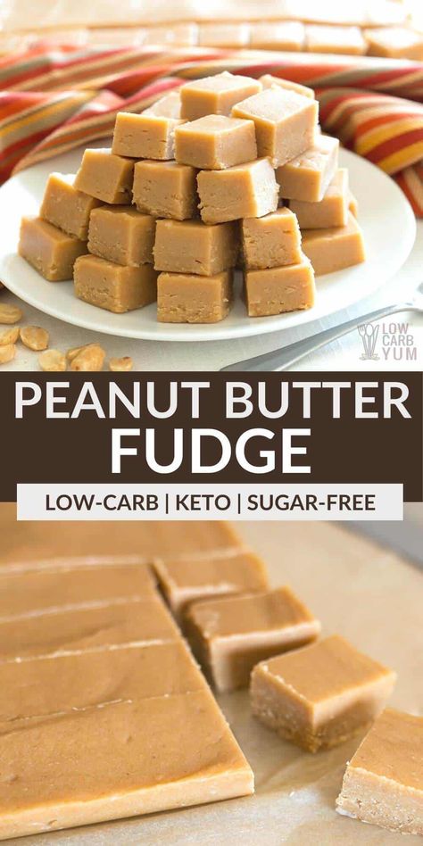 Low Carb Peanut Butter Fudge, Church Snacks, Keto Peanut Butter Fudge, Dairy Free Fudge, Sugar Free Fudge, Sugar Free Desserts Easy, Butter Fudge Recipe, Peanut Butter Fudge Recipe, Sugar Free Peanut Butter