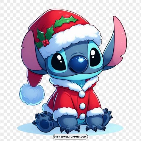 Stitch Christmas Svg Free, Stitch Navidad Disney, Stitch Noel, Stitch Images, Stitch Merry Christmas, Birthday Stitch, Stitch Drawings, Christmas Cartoon Characters, Stitch Png