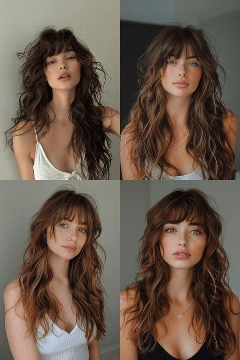 Wavy Haircuts, Effortless Hairstyles, Long Wavy Hair, Mermaid Hair, Curly Hair Cuts, Long Hair Cuts, Layered Hair, The Science, Hairstyles With Bangs