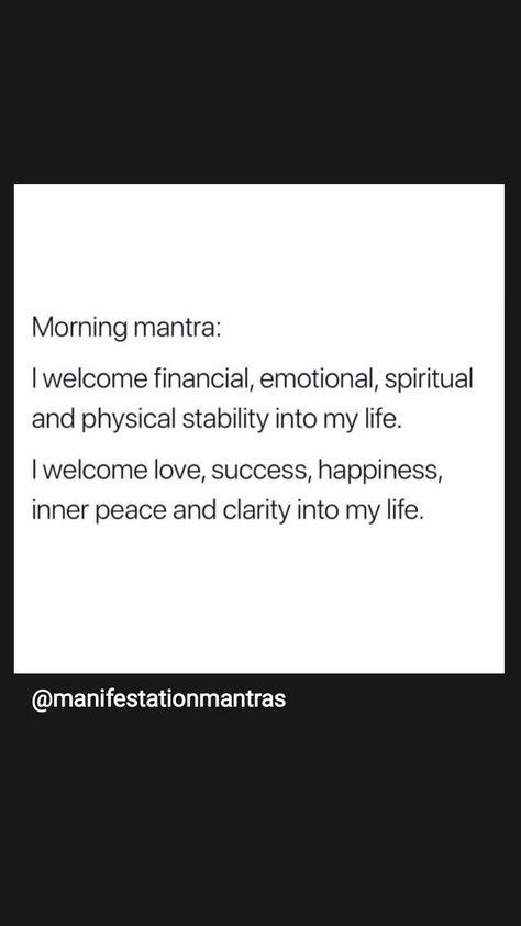 Strength Mantra, Todays Mantra, Morning Mantras, Morning Mantra, Healthy Happy Life, Daily Mantra, Healing Meditation, Manifestation Affirmations, English Vocabulary Words