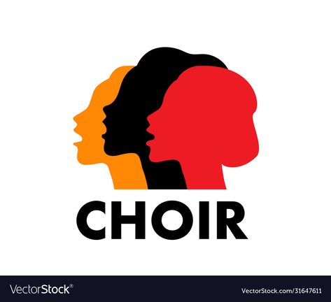 Choir Illustration, Sing Illustration, Singing Worship, Choir Logo, Logo Club, Music Singing, Woman Singing, Gospel Choir, Graffiti Words