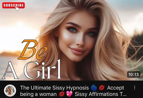 SUBSCRIBE to “The Girls Academy” on YouTube for weekly sissification hypnosis sessions & MORE! Also, SHOP The Girls Academy Shop on Etsy!✨💕 #crossdresser #hypnosis #hypno #hypnotized #audiohypnosis #audio #crossdresser #crossdressing #sissystories Covert Hypnosis, Female Transformation, Amor Gay, A Girl, Audio, Blonde, Mini Dress, Pins, Quick Saves