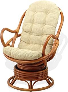 Colonial Colors, Boho Rainbow Nursery, Cream Cushion, Custom Nursery Art, Wicker Rocking Chair, Swivel Rocker Chair, Brown Cushion, Swivel Rocking Chair, Cream Cushions