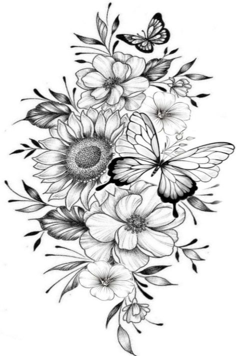 Tattoo Jesus, Butterfly With Flowers Tattoo, Kids Tattoo, 42 Tattoo, Arm Sleeve Tattoos For Women, Floral Thigh Tattoos, Flower Thigh Tattoos, Tattoos Infinity, Tattoos Mandala