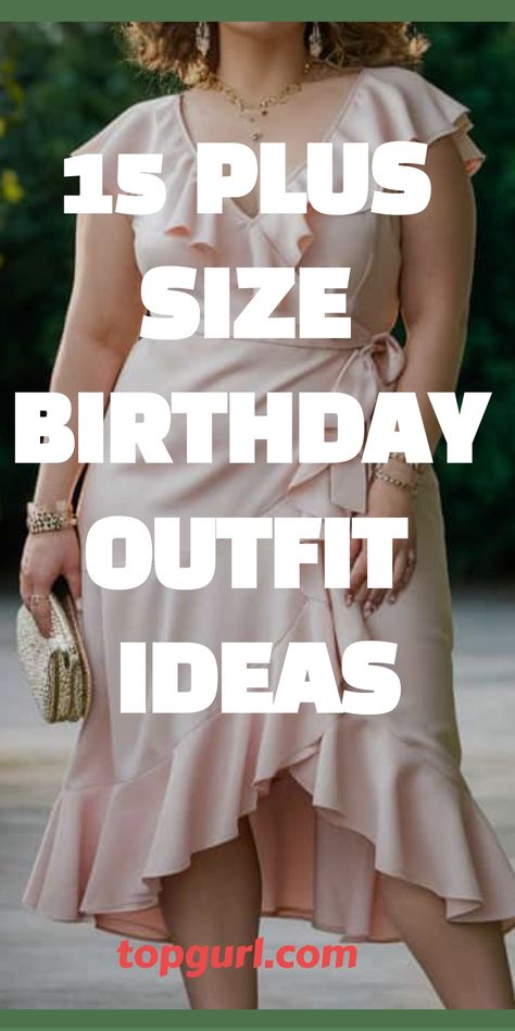 15 Plus Size Birthday Outfit Ideas That’ll Make You Feel Like a Queen Anniversary Outfit Plus Size, Dress Up For Plus Size Women, Birthday Outfits For Midsize Women, Dresses For Plus Size Women Party, Dresses For Women With Big Bust, Plus Size Anniversary Outfit, Dresses For 15 Birthday, Stylish Birthday Outfits For Women, Mid Size Party Outfits