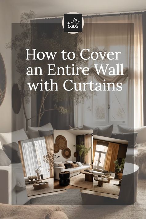 Find out how to measure and install curtains for wall coverage. This pin includes tips on taking precise measurements for height and width, ensuring the curtains perfectly fit the wall space and provide the desired coverage. Curtains Along Entire Wall, Covering Walls With Curtains, Curtains As Accent Wall, Large Wall Of Windows Curtains, Curtain To Cover Wall, Curtains As Wall Decor, Bedroom Wall Curtains, Using Curtains To Cover Walls, Curtain Covering Wall