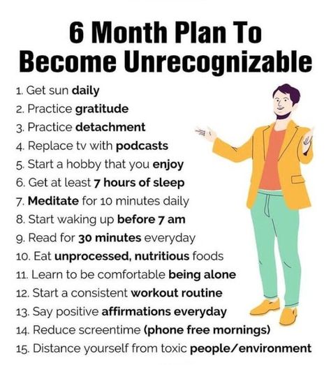 3 Months Self Improvement, 3 Month Self Improvement, 6 Months Plan, How To Change Yourself In 6 Months, How To Change My Life In 6 Months, How To Stop Complaining, 6 Month Plan, How To Become Unrecognizable In A Month, Mentally Healthy