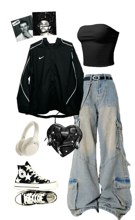 Baggy Outfit Ideas, Baggy Clothes, Outfit Inspo Casual, Trendy Outfits For Teens, Cute Everyday Outfits, Really Cute Outfits, Casual Style Outfits, Lookbook Outfits, Teen Fashion Outfits