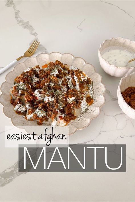 Afghan Mantu Recipe, Mantu Recipe, Samhain Recipes, Afghanistan Food, Steamed Dumpling, Beef And Onions, Beef Dumplings, Afghan Food, Afghan Food Recipes