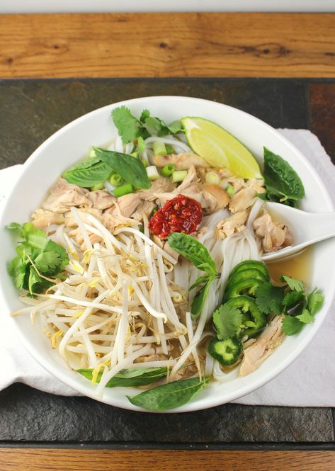 Chicken Pho (Slow Cooker) – Palatable Pastime Palatable Pastime Pho Crockpot, Rotisserie Chicken Pho, Crockpot Pho, Slow Cooker Dal, Slow Cooker Pho, Chicken Pho Soup, Vietnamese Noodle Soup, Beer Pulled Pork, Pho Noodle Soup