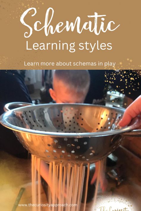 Learn more about the different ways children learn and play Schemas Early Years, Curiousity Approach, Play Schemas, Curiosity Approach, Learn And Play, Learning Style, Messy Play, Learning Styles, Learning And Development