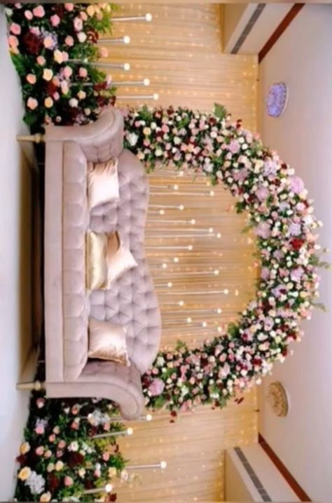 Simple Wedding Stage Decoration At Home ||Marriage Wedding Stage Decoration Flower Decorations Engagement, Reception Simple Decor, Engagement Function Decoration, Decor For Engagement Indian, Engegment Decoration Stage, Engagement Backdrop Indian Simple, Engagement Background Decoration Indian, Simple Reception Stage Decor, Function Hall Decoration