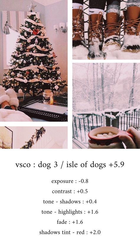 #vsco #vscocam #vscofilter #filter #edit #winter #snow Photo Editing Camera, Aesthetic Photo Filters, Camera Tricks, Phone Photo Editing, Isle Of Dogs, Camera Aesthetic, Photo Editing Vsco, Vsco Photography, Vsco Edit