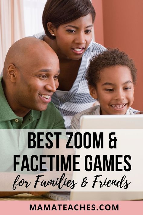 11 Best Games to Play on Zoom with Friends and Family - Mama Teaches Friend Games, Games To Play On Zoom, Name Games For Kids, Teamwork Games, Work Team Building, Virtual Team Building, Reunion Outfit, Family Games To Play, Fun Team Building Activities