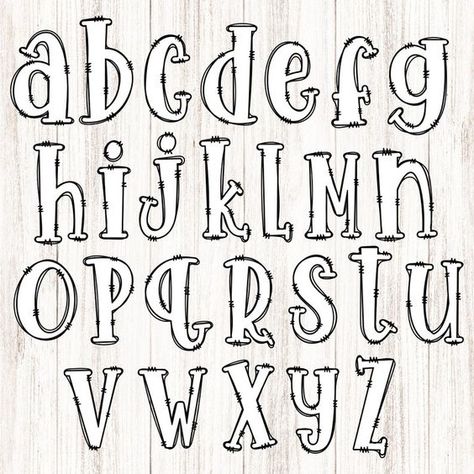 Cool fonts alphabet