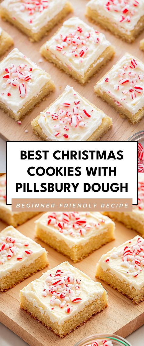 Image for Best Christmas Cookies with Pillsbury Dough Recipes With Pillsbury Cookie Dough, Pillsbury Cookie Dough Recipes, Pillsbury Sugar Cookie Recipe, Pillsbury Holiday Cookies, Pillsbury Christmas Cookies, Yummy Christmas Cookies, Simple Christmas Cookies, Pillsbury Sugar Cookie Dough, Festive Cookie Recipes