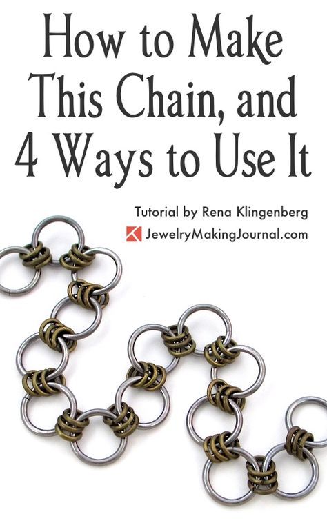 Rena Klingenberg, Chain Tutorial, Jump Ring Jewelry, Chainmail Jewelry, Diy Jewelry Inspiration, Chain Maille Jewelry, Wire Jewelry Designs, Easy Diy Jewelry, Tiffany Jewelry