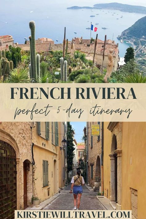 How to Spend 5 Days in the French Riviera (The Perfect French Riviera Itinerary) - Kirstie Will Travel French Riviera Itinerary, France Riviera, France Itinerary, Relaxing Beach, Beach Clubs, France Travel Guide, Monaco Grand Prix, The French Riviera, French Days