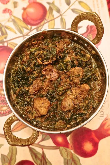 Scrumpdillyicious: Saag Gosht: Indian Lamb & Spinach Curry Saag Gosht Recipe, Saag Gosht, Palak Gosht, Saag Recipe, Lamb Cuts, Punjabi Cuisine, Spinach Curry, Mutton Recipes, Indian Foods