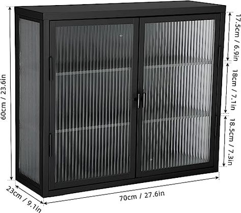 Amazon.com: Retro Style Haze Double Glass Door Wall Cabinet with Detachable Shelves for Office, Dining Room,Living Room, Kitchen and Bathroom Mint Green : Home & Kitchen Shelves For Office, Glass Door Wall, Wall Mounted Bathroom Cabinets, Double Glass Doors, Hanging Cabinet, Glass Cabinets Display, Bathroom Wall Cabinets, Tempered Glass Door, Wall Mounted Cabinet