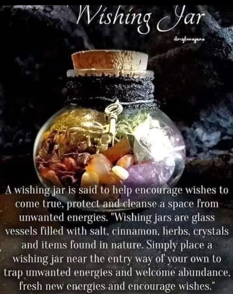 Witchcraft Healing, Wish Jar, Witches Jar, Crystal Witch, Wiccan Crafts, Witchy Women, Witch Bottles, Jar Spells, Witchcraft Magic